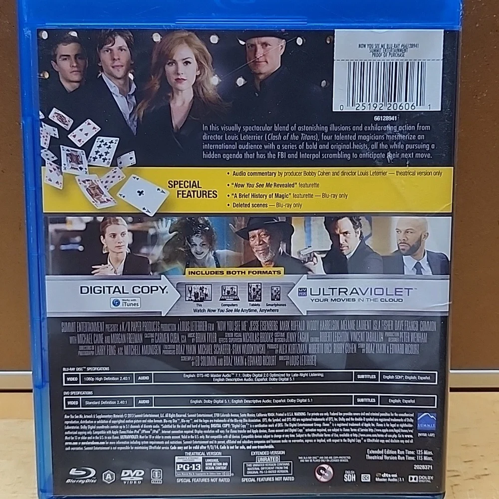 Adidas Now You See Me Blu-ray Extended Edition - Picture 2 of 2